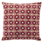 Preview: Dutch Decor Kissenhülle 'Lennox' 45 x 45 cm Maroon Banner - Rot